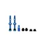 Muc-Off Tubeless Valve Kit 44mm in Blue